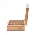 Wooden Essential Oil Box Bamboo Wood Essential Oil Box With 25 Slots