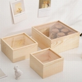 Customized Wooden Packaging Box Unfinished Wood Pine Storage Box 1