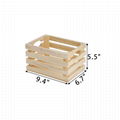 Factory Wholesale Wooden Vegetable Crate Unfinished Pine Wood Fruit Crate