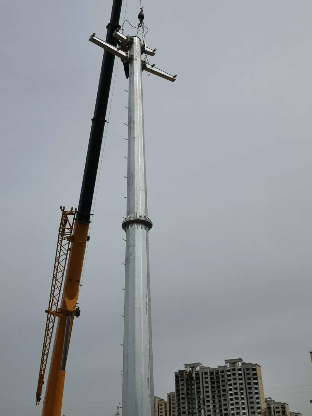 河北66kv電力鋼管杆 電力鋼管塔 地腳螺栓 鋼管樁