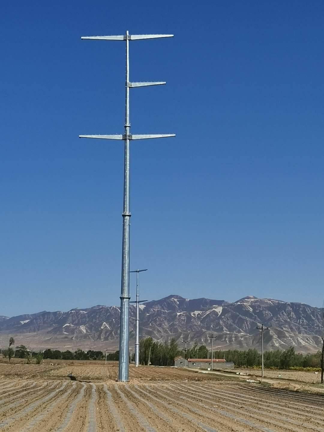 河北電力鋼杆 電力鋼管塔 電力鋼管杆 4