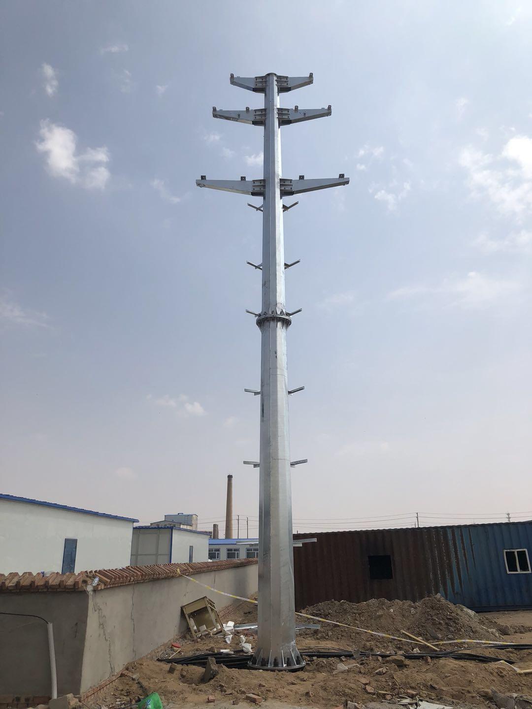 河北66kv電力鋼杆 電力鋼管杆 鋼管塔 電力鋼樁 3