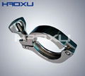 Precision casting coupling clamps for food and pharmaceutical pipelines 1