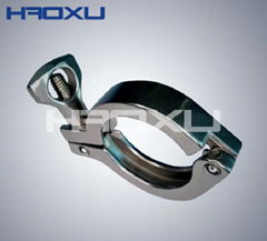 Precision casting coupling clamps for food and pharmaceutical pipelines