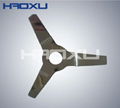 Lost wax casting barbecue plate for food machinery