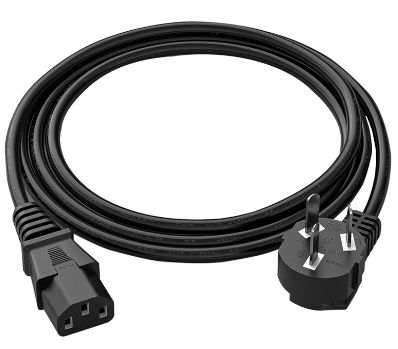 IC510 Black 3 Prong Power Cable