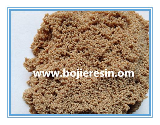 Calcium and Magnesium removal ion exchange resin from lithium solution