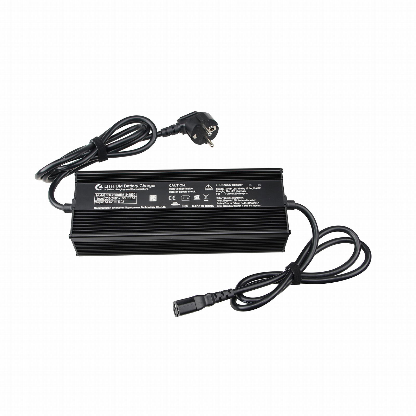 280W 24V 36V 48V 60V Smart Lifepo4 Lithium Battery Charger for E-bike E-scooter 5