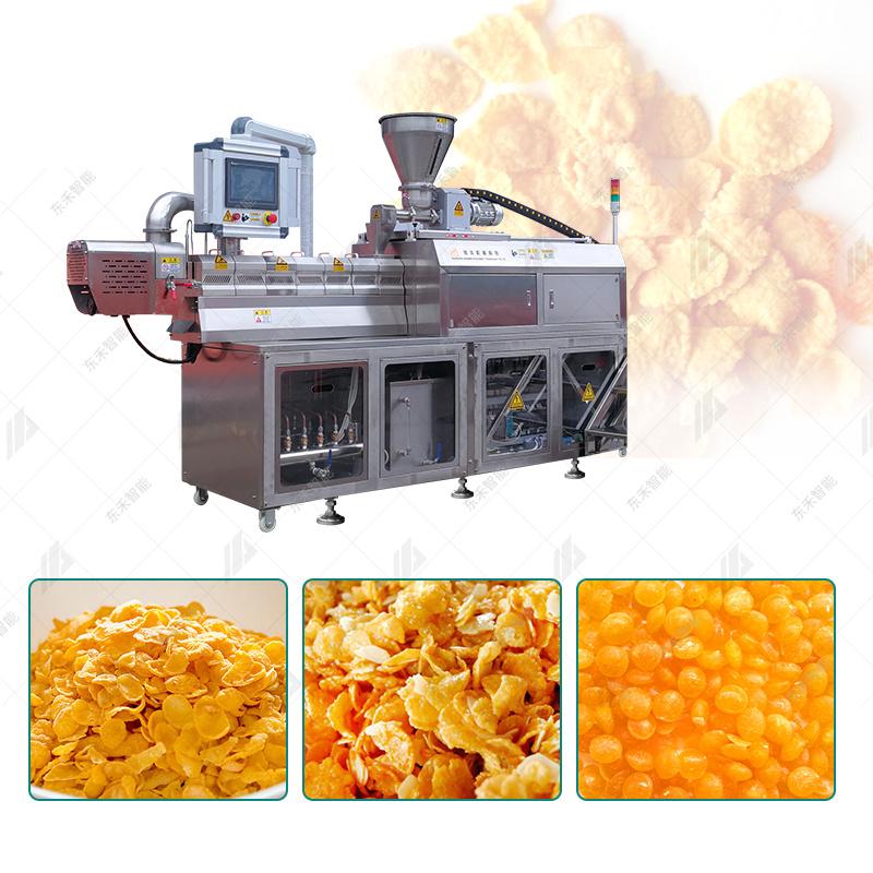 玉米壓片生產線 膨化玉米片生產機器設備 早餐玉米壓片機械設備