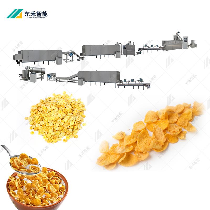 玉米压片生产线 膨化玉米片生产机器设备 早餐玉米压片机械设备 4