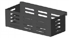 Aluminum spice rack for indoor and outdoor cabinets, sturdy and stable