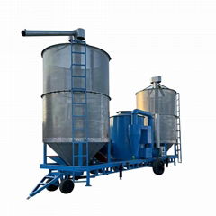 Vertical mobile dryer/hot air circulation