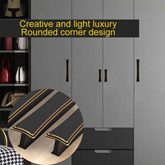 cabinet handle Double-layer Bow-knot aluminum alloy handle door, wardrobe handle