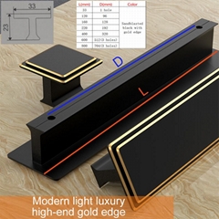 cabinet handle Square Gold-rimmed aluminum alloy handle door, wardrobe handle
