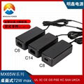 12V6A电源适配器UL 3C CE PSE KC72W广告机显示器LED灯条电源现货