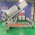 Hydraulic Vacuum Roll Kneading Machine Inclined Beef 