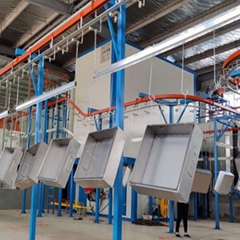 Spray coating assembly line