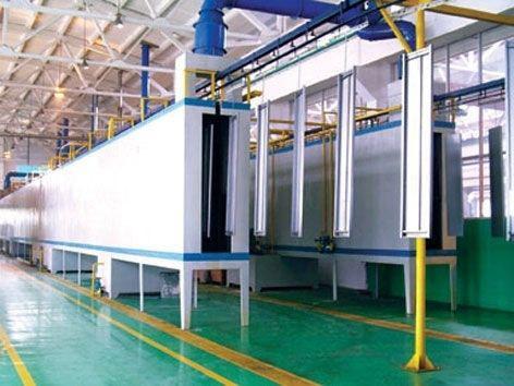 Spray coating assembly line 4