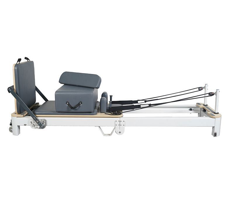 High Quality Foldable White Aluminum Pilates Reformer