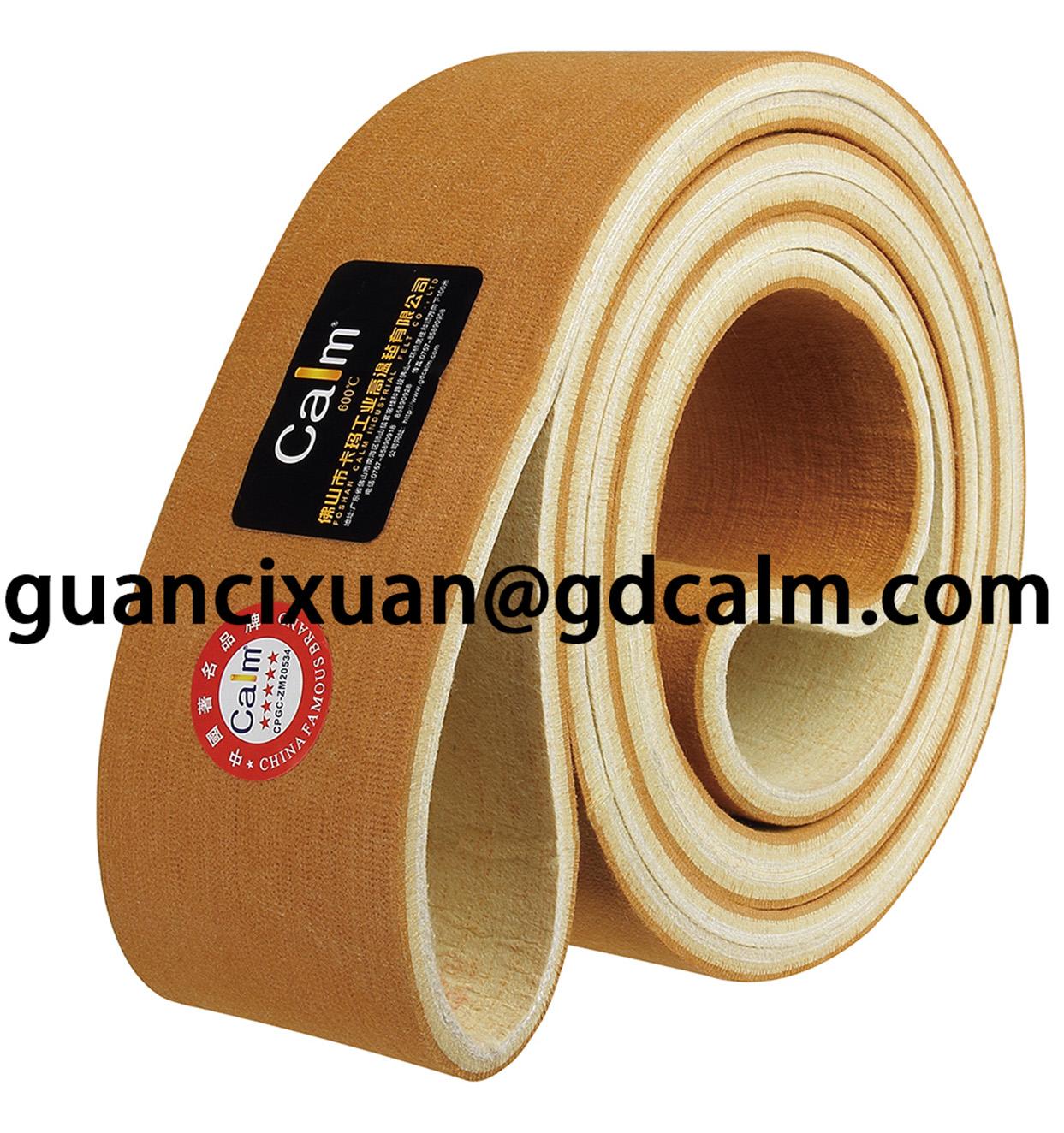 Heat Resistant Industrial PBO/Kevlar Conveyor Felt Roller Endless Belt 2