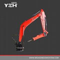 YZH Rockbreaker boom system 4