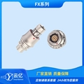 長壽命直式推拉自鎖連接器