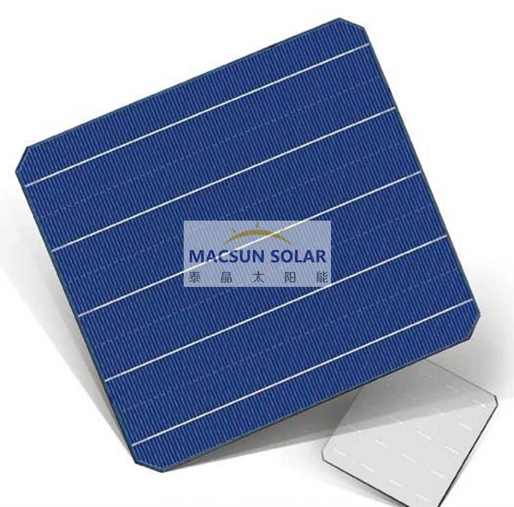 	158.75mm P Type 5BB / 9BB Half Cell Monofacial Mono Crystalline Solar Cells