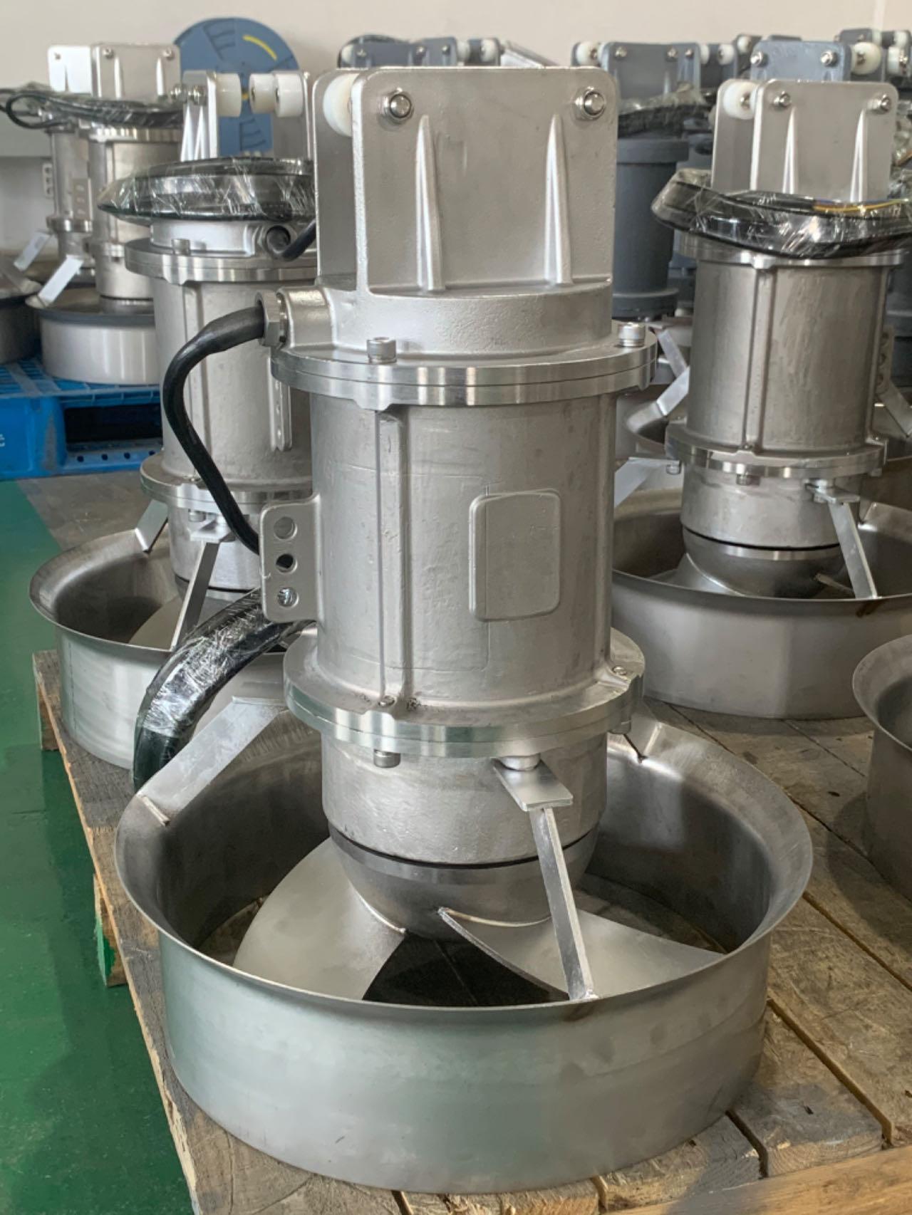 鑄件式QJB潛水攪拌機全銅電機高低速混合推流器污水處理攪拌泵 2