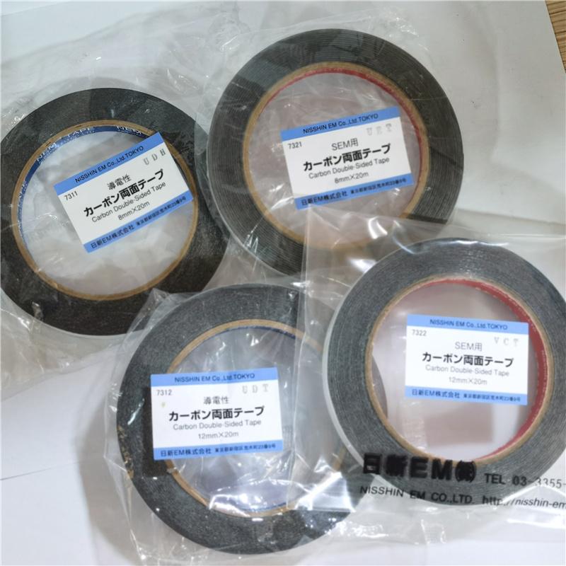 日本NISSHIN-NEM日新膠帶雙面碳導電膠帶EDS\SEM掃描電鏡檢查膠帶 5