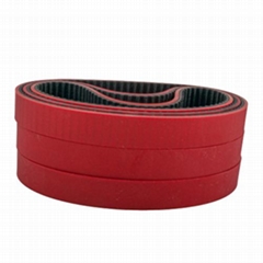 Red Rubber Coating Timing Belt for Packing Machine