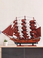 Mediterranean-style new home gift sailing solid wooden craft decoration boat 