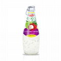 Fresh Coconut Water With Lychee Flavour | Glass Bottle, 290Ml