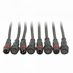 M16 2Pin/3pin/4pin Screw Fixing Male Female Waterproof Electrical Connector On S