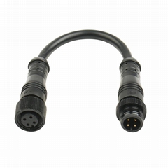  M12 Male To Female Straight Connector 2-8pin Male-to-Female Extension Cable
