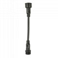 M16 Male To Female Pass-through 2-5pin IP68 Outdoor Connector