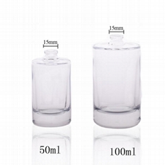 OEM Customs 30ml Square Highly White Perfume Glass Bottles with Lids