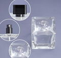 OEM Customs 30ml Square Highly White Perfume Glass Bottles with Lids