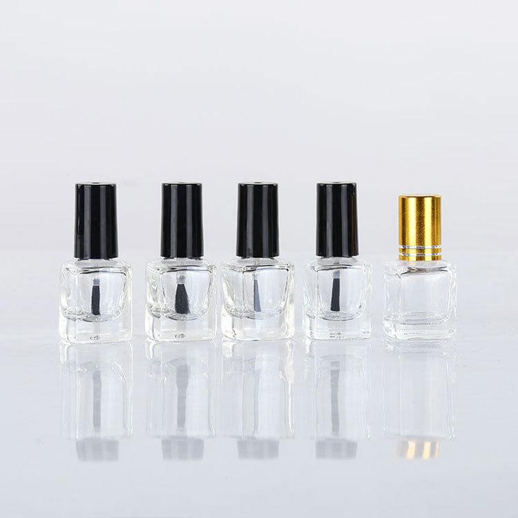 Coloured Small Design Glass Nail Polish Bottles with Cap 2