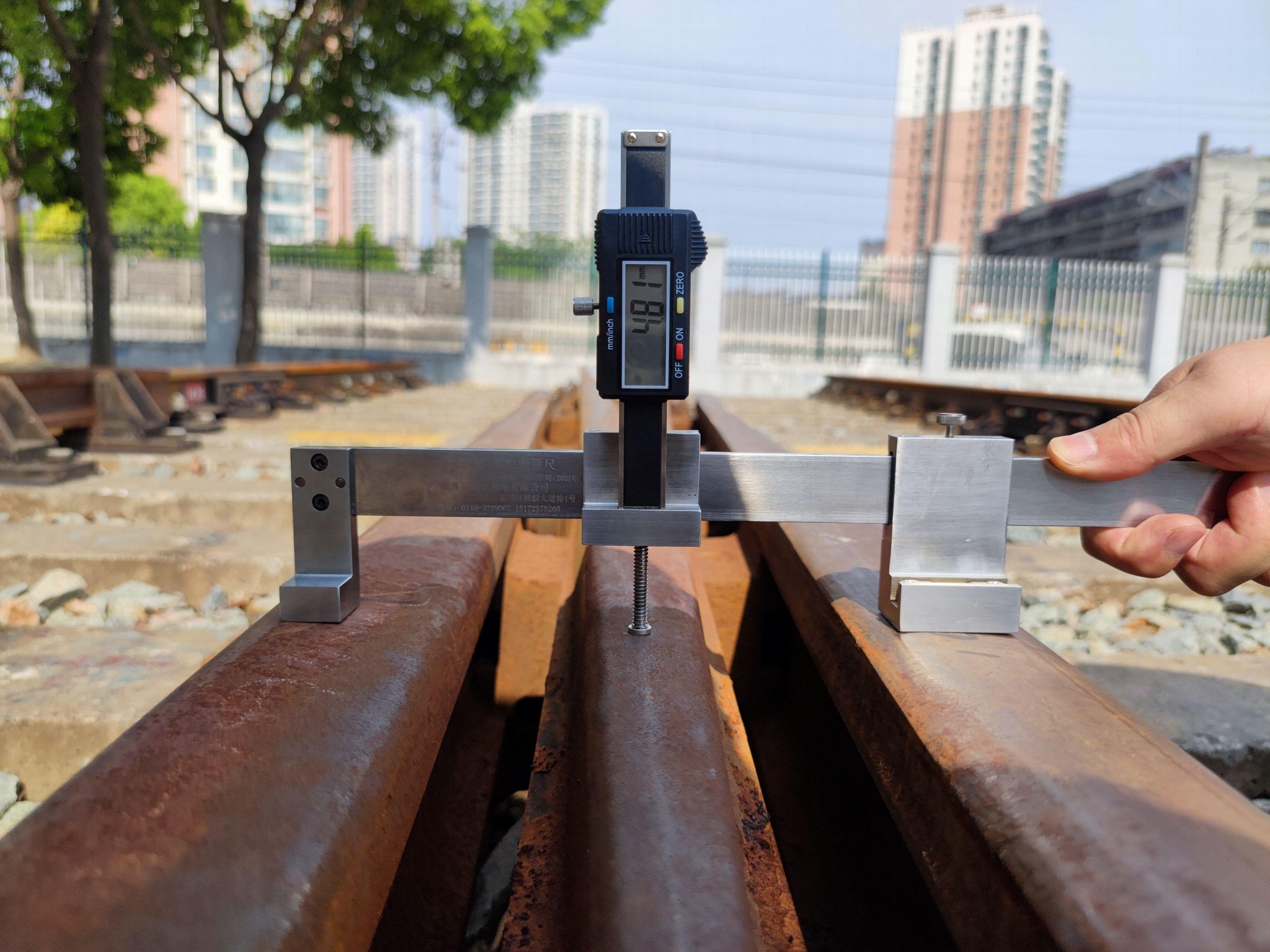 LJ-JXC point rail reduction value measuring ruler