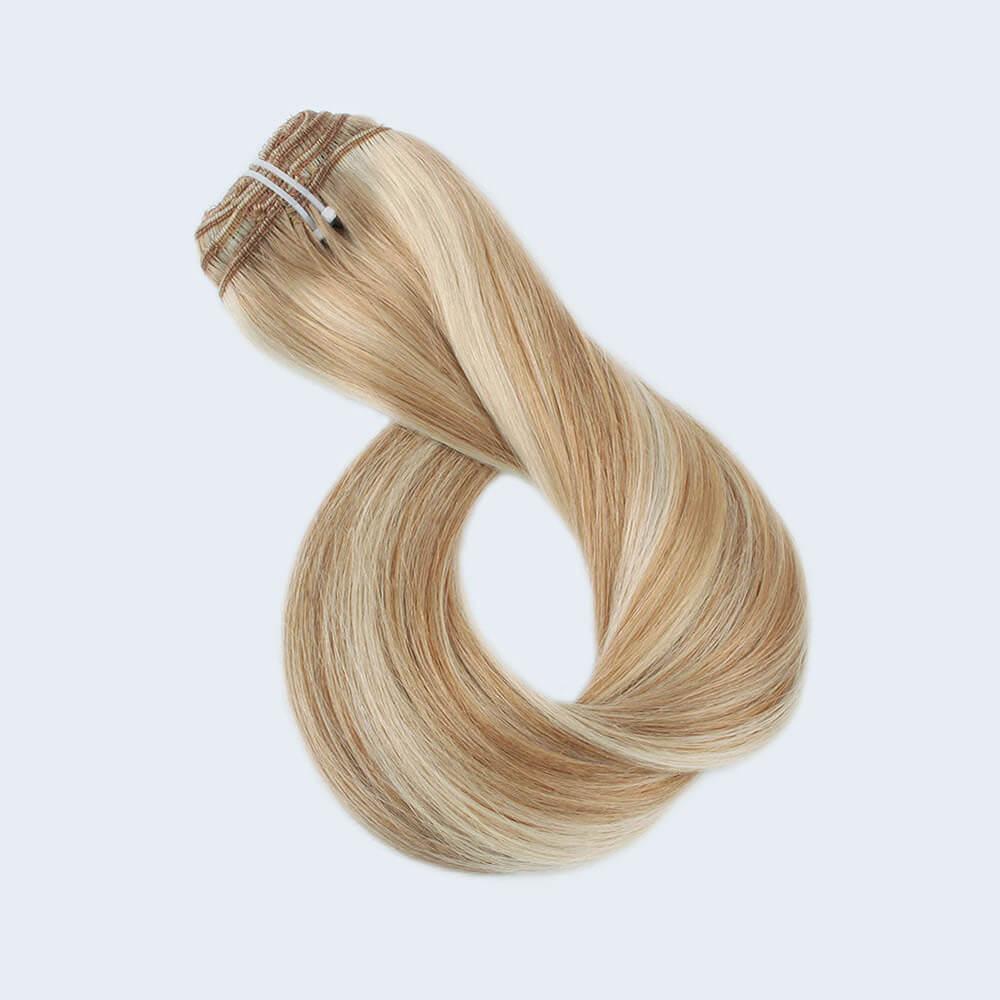 Seamless clip in hair extensions 2