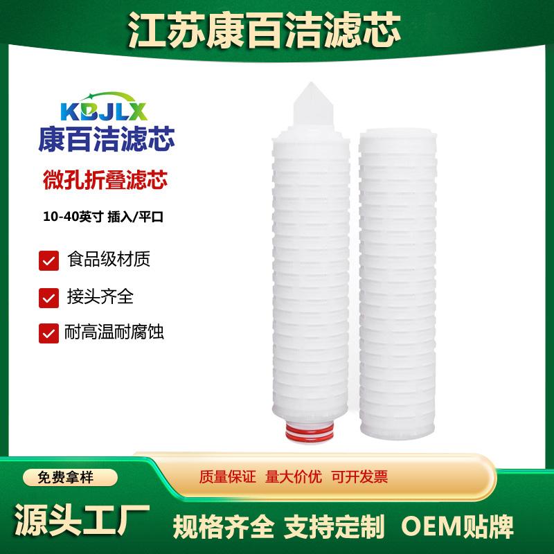 廠家定製40英吋親水性PTFE折疊濾芯聚四氟乙烯無菌試劑藥品過濾芯 4