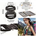 Adjustablebaluminum alloy buckle half metal POM buckle for Backpack