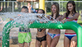 non slip splash pad sprinkler mushroom splash pad fibre water park spray