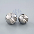 Trunnion valve ball