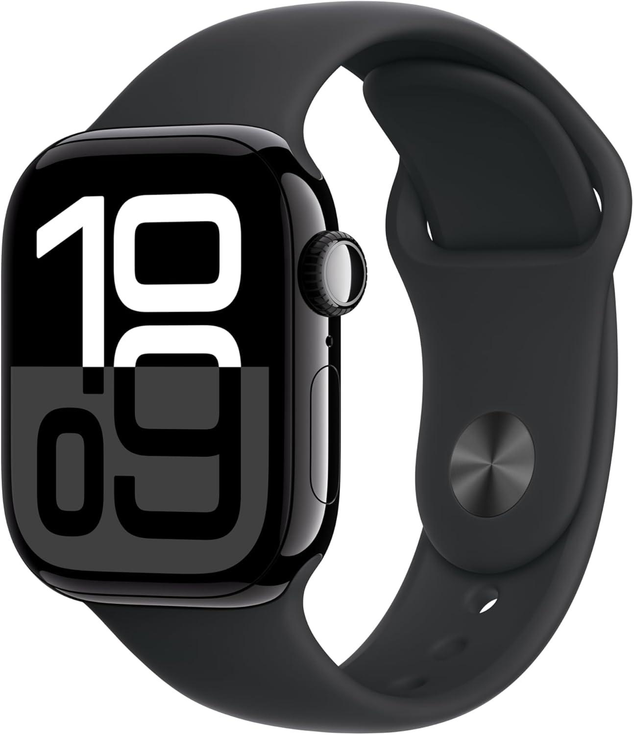 Apple Watch Series 10 [GPS + Cellular 46mm case] Smartwatch with Jet Black Alumi