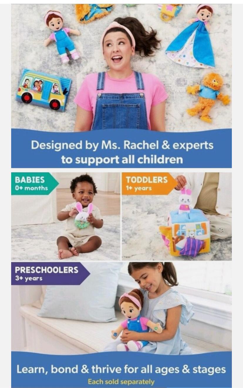 MS RACHEL Speak And Sing Doll 16” Tall INTERACTIVE Ms Rachel