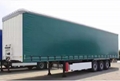 Industrial Polyester Truck Tarps Flame Retardant PVC Coated Laminated Tarpaulin 