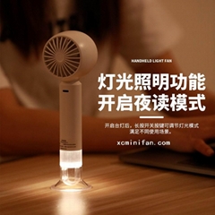 Glow-in-the-dark lighting USB charging portable handheld small fan