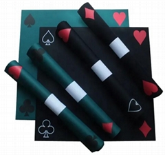 China factory waterproof non slip Mahjong Mat Poker Table mats For Game