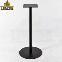 Hot Sale Black Metal Steel Iron Flat round Plate Bar Table Base Furniture Legs